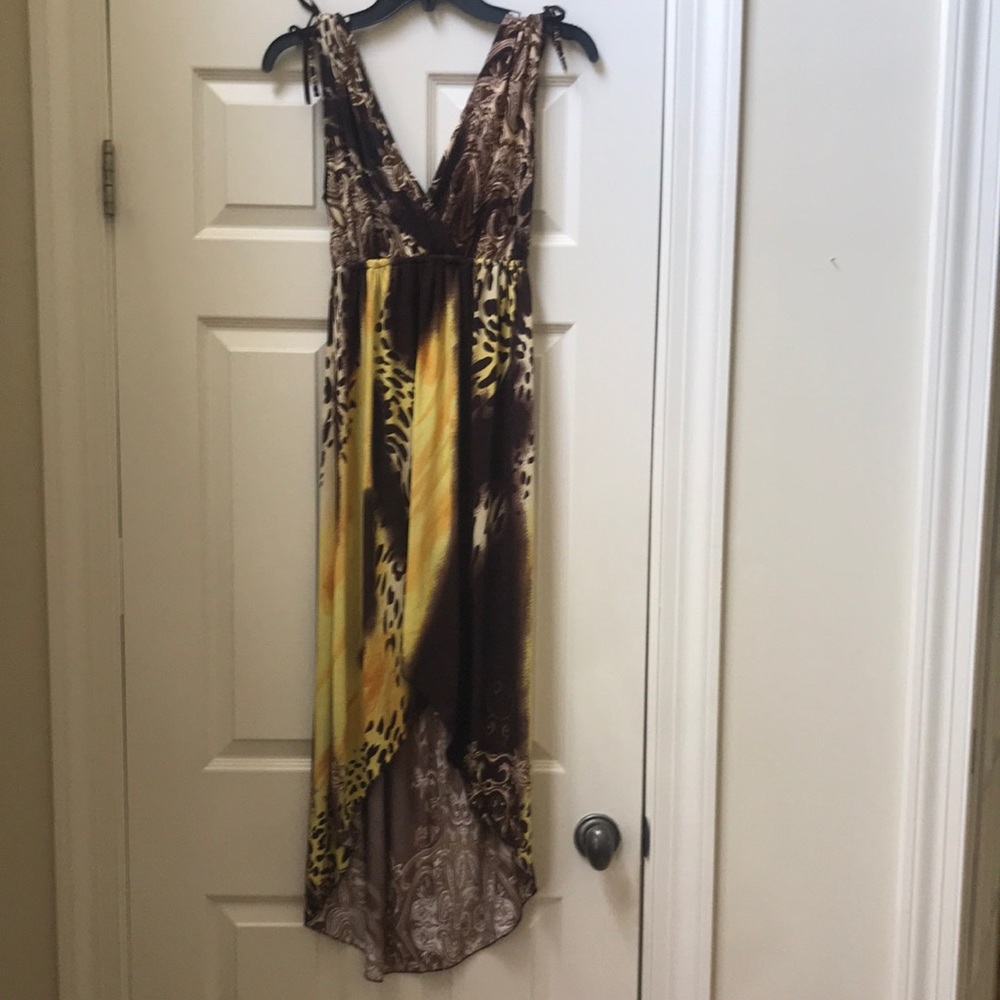 Hghi low leopard dress